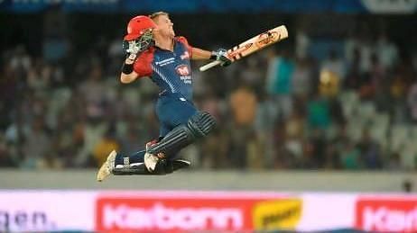 David Warner celebrates a century